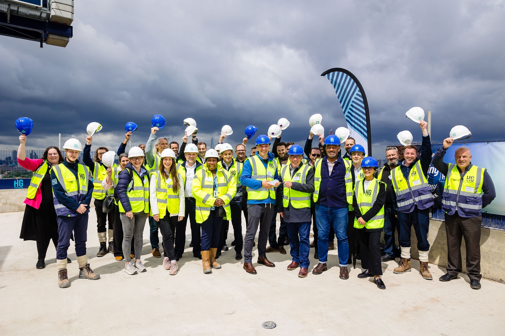 Topping out ceremony at 840 Old Kent Road