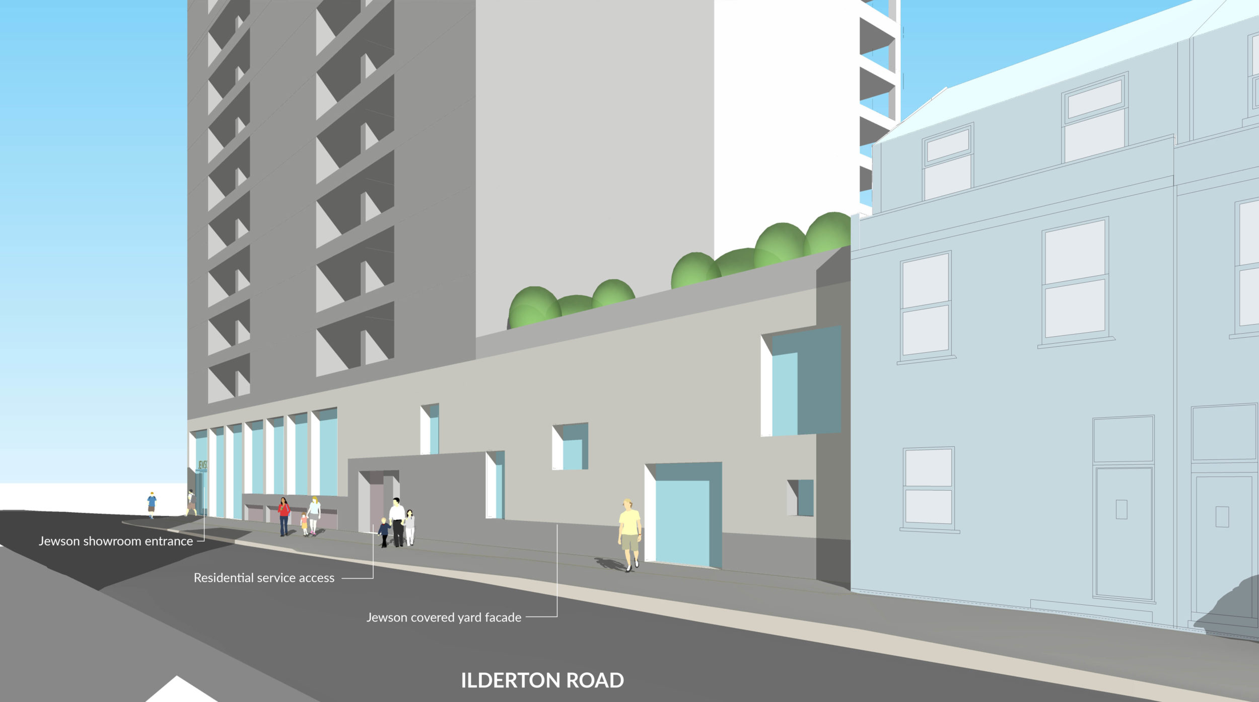 Illustration of the proposed Jewson development