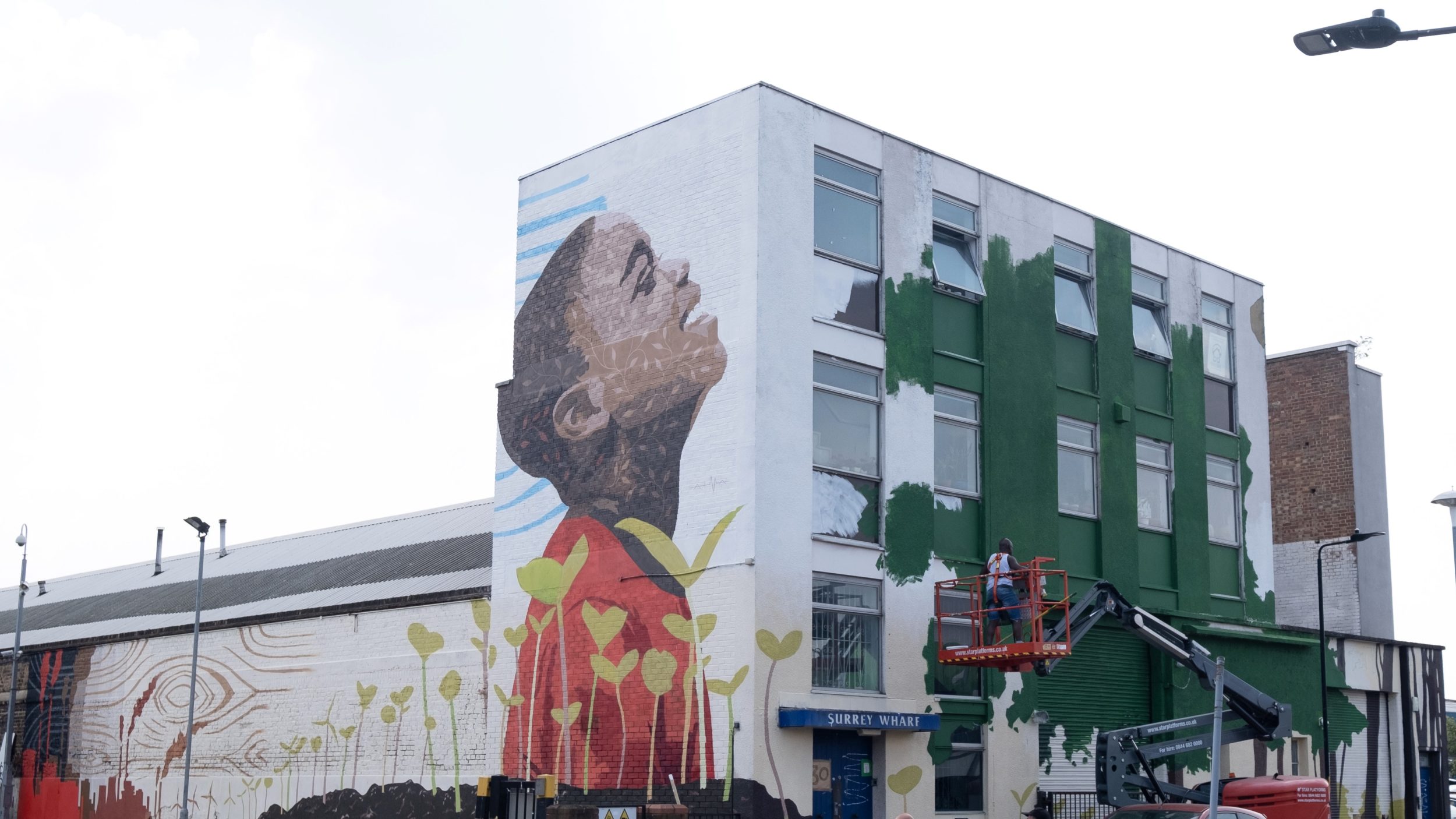 Old Kent Road mural by ATMA and Dreph