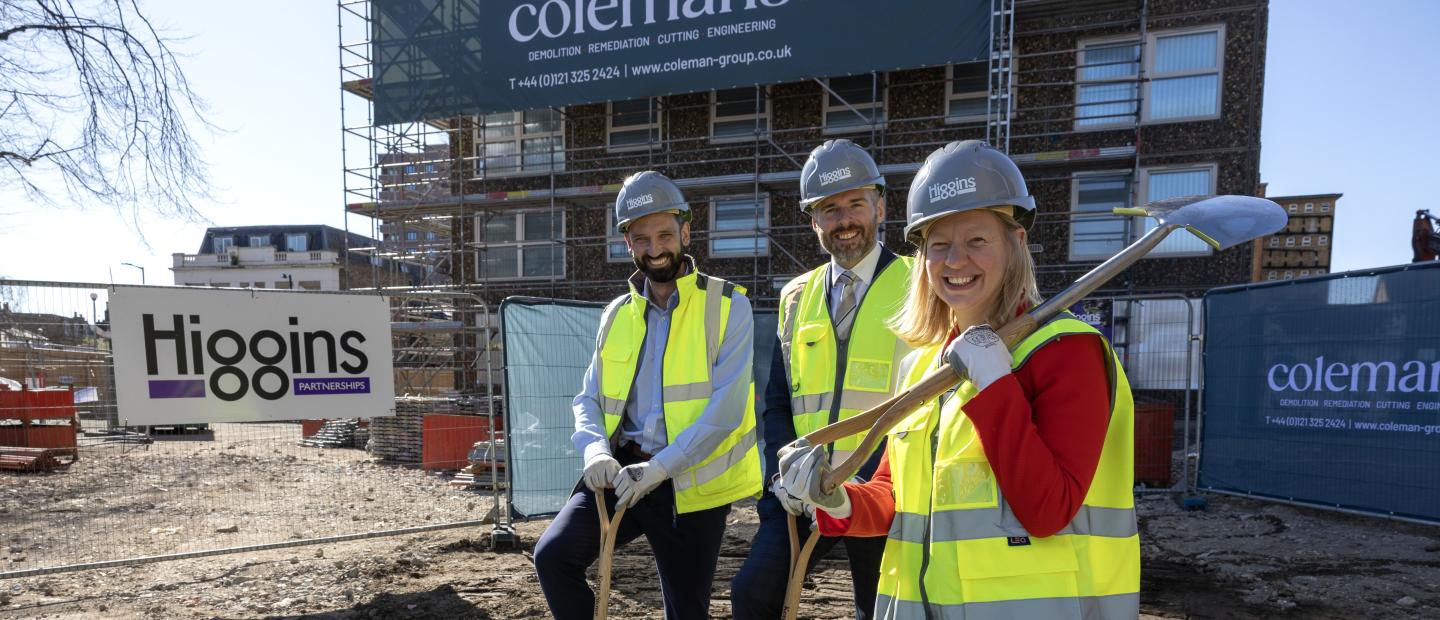 Groundbreaking on phase 2 of the Ledbury estate